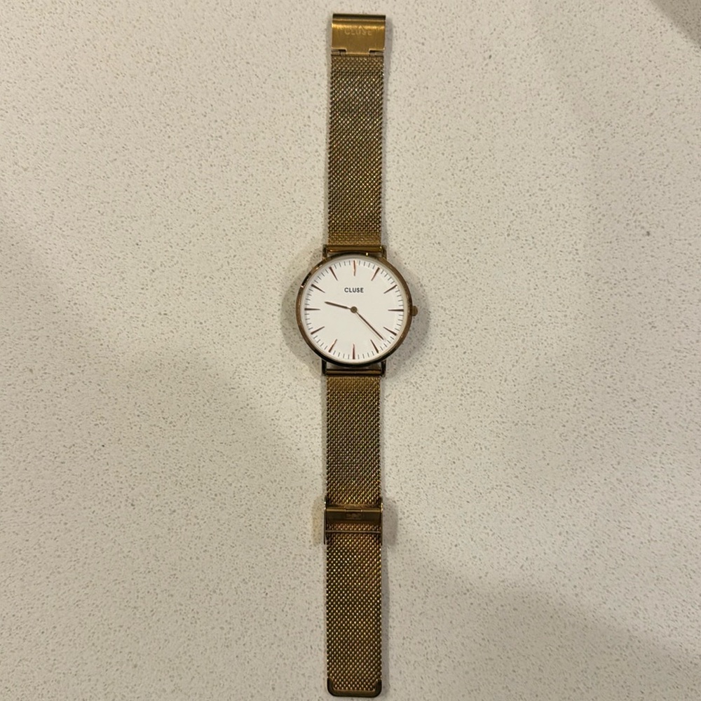 Cluse Rose Gold Large Face Watch